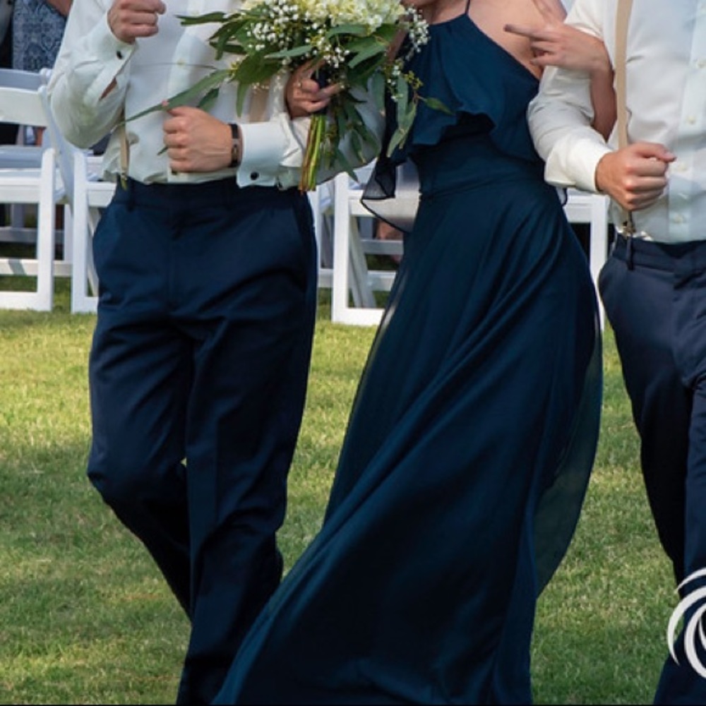 Navy blue bridesmaids or prom dress!!!